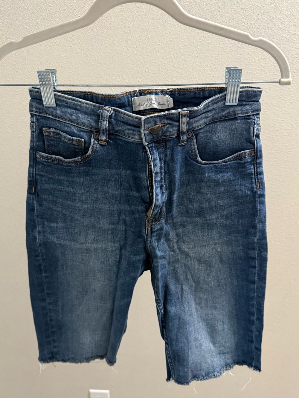 Lee Women's Blue Denim Cutoff Jean Shorts